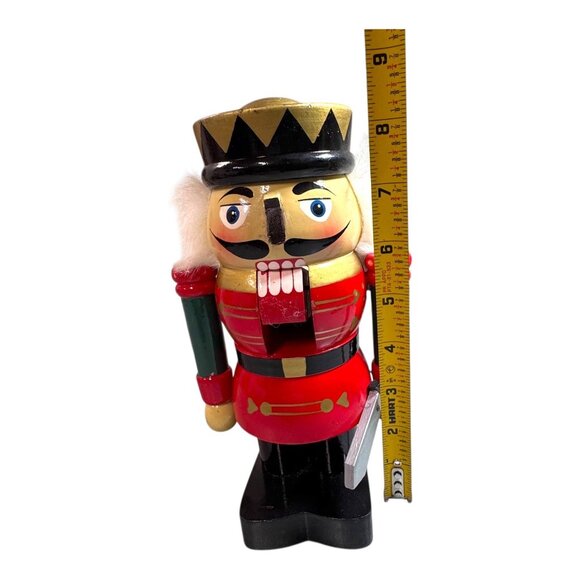 Vintage Wooden Nutcracker Toy Soldier Decor By Kingsbridge International 8" - Picture 4 of 9